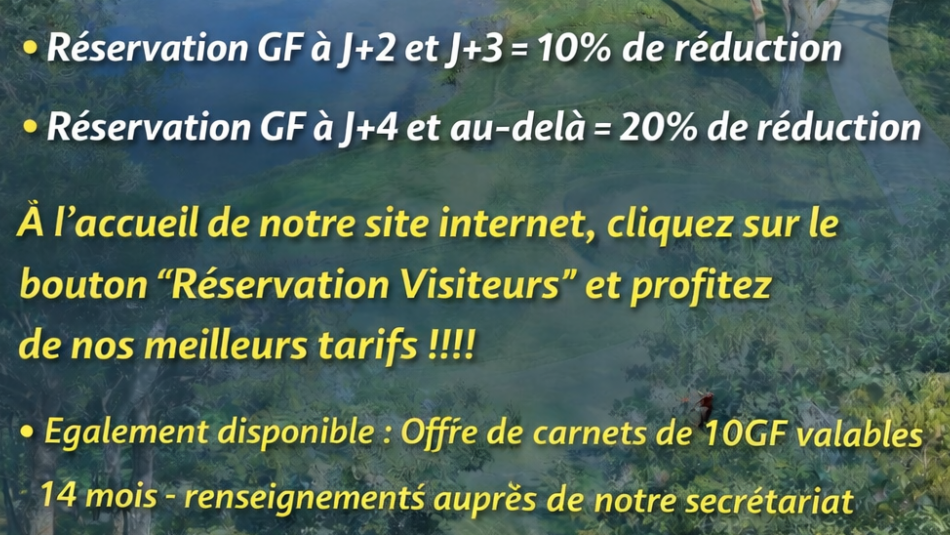 OFFRES SPECIALES GREEN-FEES